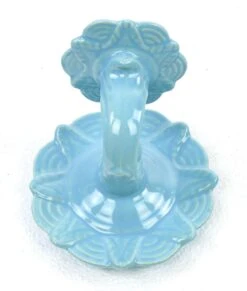 Vintage Blue Italian Ceramic Single Arm Wall Sconce 12 Vintage Blue Italian Ceramic Single Arm Wall Sconce -OGT Sale Store sconces wall lighting q275043