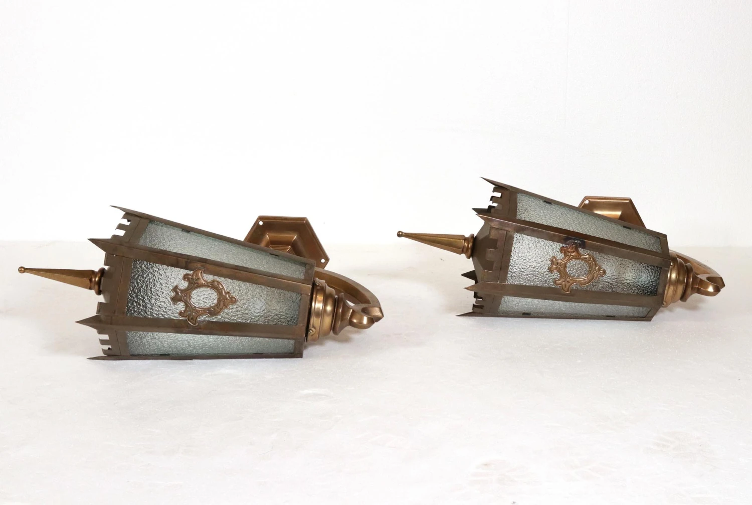 Pair Of Restored Antique 25 In. Exterior Wall Sconces 4 Pair Of Restored Antique 25 In. Exterior Wall Sconces - Image 2
