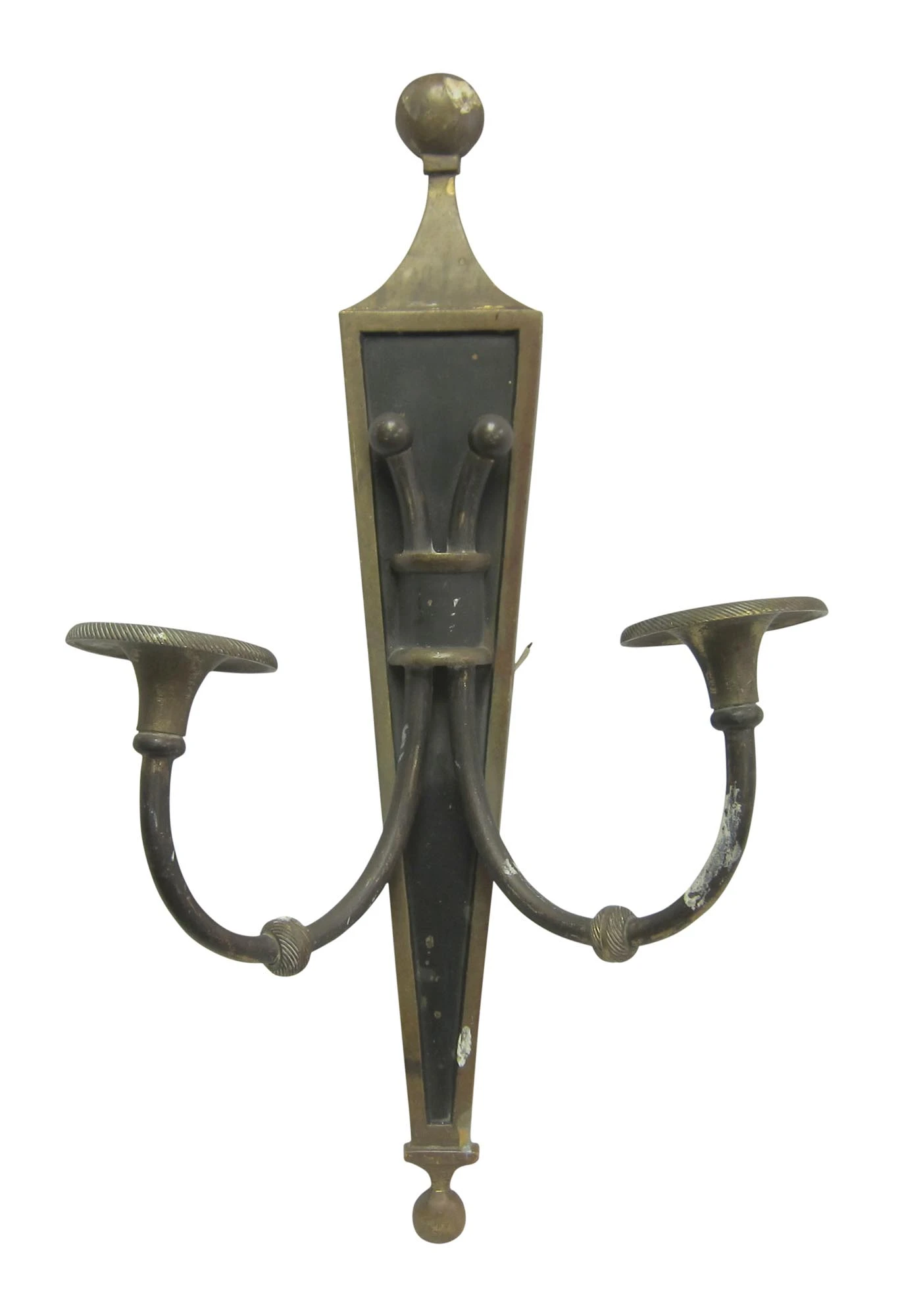 Traditional Gold & Black Brass Wall Sconce 3 Traditional Gold & Black Brass Wall Sconce