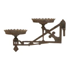 Victorian Cast Iron Kerosene Oil Lamp Arm