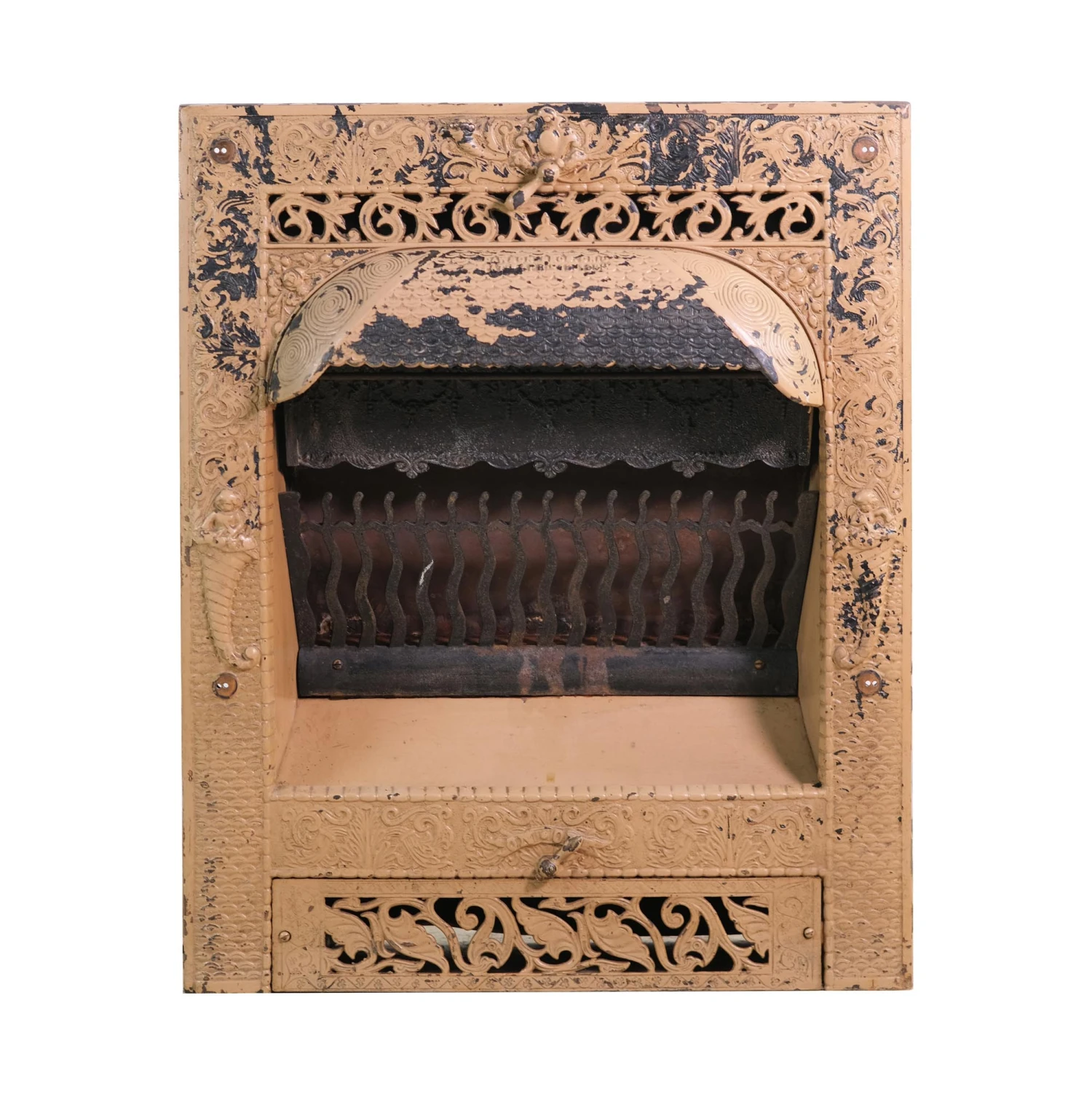 19th Century Dawson Bros. Cast Iron Fireplace Insert 3 19th Century Dawson Bros. Cast Iron Fireplace Insert