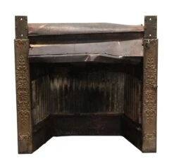 Antique Brass Decorative Fireplace Insert Grate