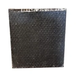 Antique Cast Iron Fire Back Piece 24.5 X 21.125