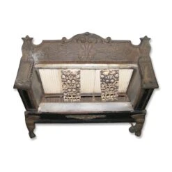 Antique Cast Iron Kozze Fireplace Heating Element