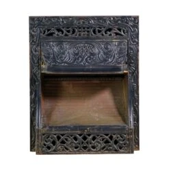 Antique Victorian Black Cast Iron 30.25 In. Fireplace Insert