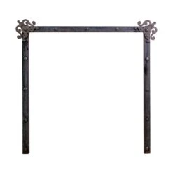 Arts & Crafts Fireplace Insert With Hand Hammered Rivets