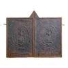 Pair Of Figural Cast Iron Fireplace Inserts Or Wall Art