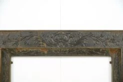 Antique Victorian Foliate Motif Cast Iron 30 In. Square Fireplace Insert 12 Antique Victorian Foliate Motif Cast Iron 30 In. Square Fireplace Insert -OGT Sale Store screens covers q283355