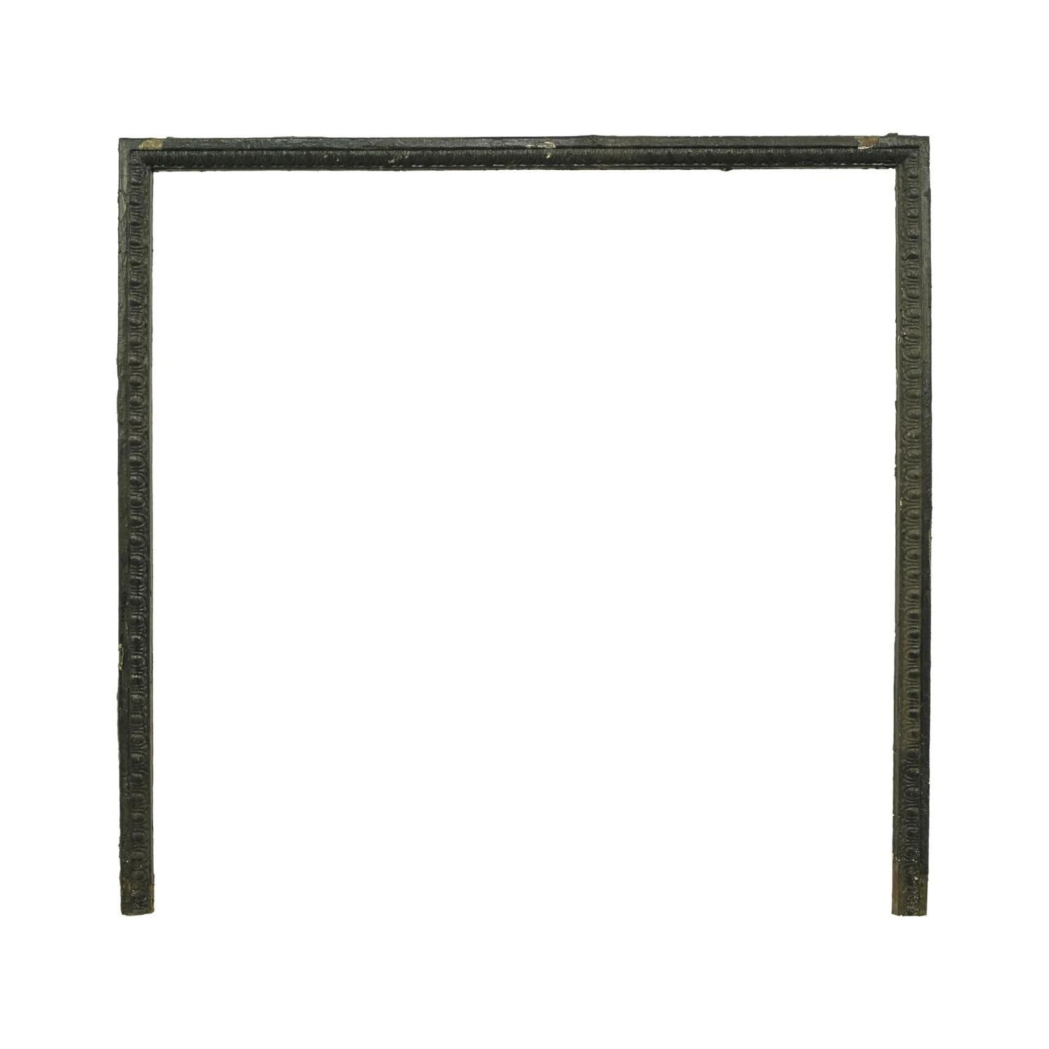 Reclaimed Black Cast Iron Ornate Fireplace Insert Frame 3 Reclaimed Black Cast Iron Ornate Fireplace Insert Frame
