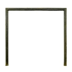 Reclaimed Black Egg & Dart Cast Iron Fireplace Insert Frame