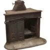 Reclaimed Cast Iron Wood Burning Firebox With Log Holder 1 Reclaimed Cast Iron Wood Burning Firebox With Log Holder -OGT Sale Store screens covers reclaimed cast iron wood burning firebox with log holder n244149