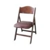 1940s Bentwood Back Folding Chair With Dark Red & Black Vinyl Cushions 2 1940s Bentwood Back Folding Chair With Dark Red & Black Vinyl Cushions -OGT Sale Store seating 1940s bentwood back folding chair with dark red black vinyl cushions q273794