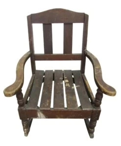 Antique Child Sized Wooden Rocker Chair