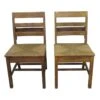 Antique School Chairs With Woven Seats