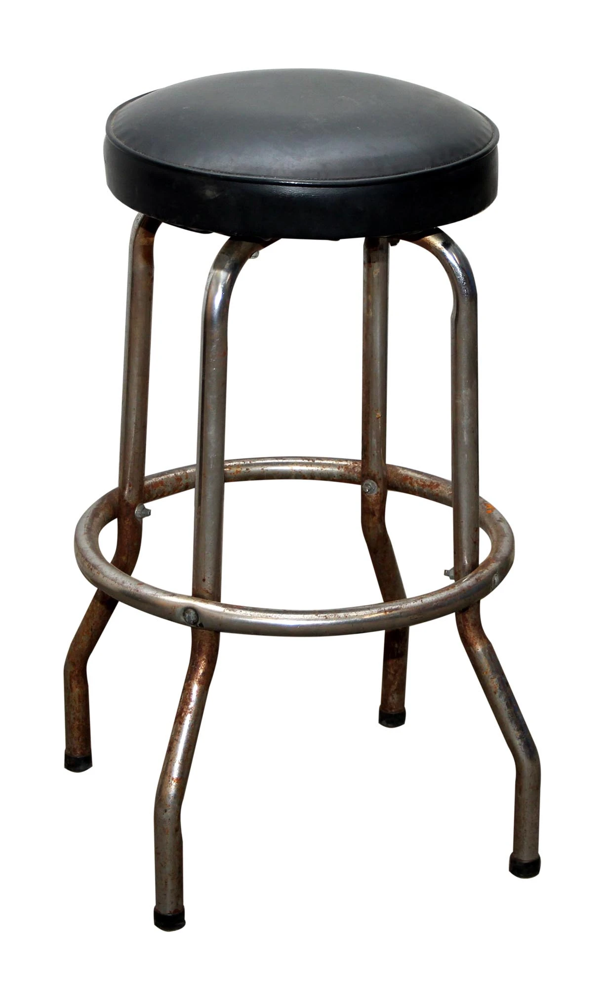Black & Chrome Stool 3 Black & Chrome Stool