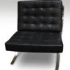 Black Leather Barcelona Style Chair 2 Black Leather Barcelona Style Chair -OGT Sale Store seating black leather barcelona style chair m236002