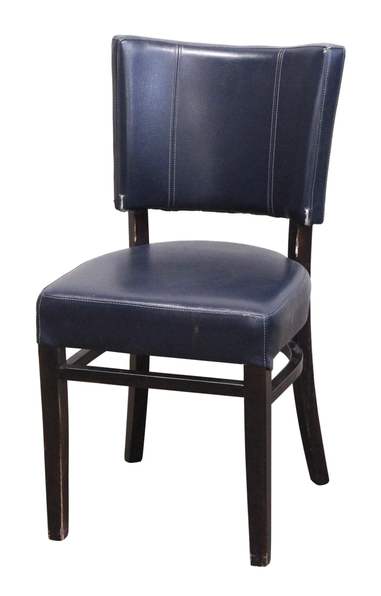 Faux Leather Blue Chair 3 Faux Leather Blue Chair