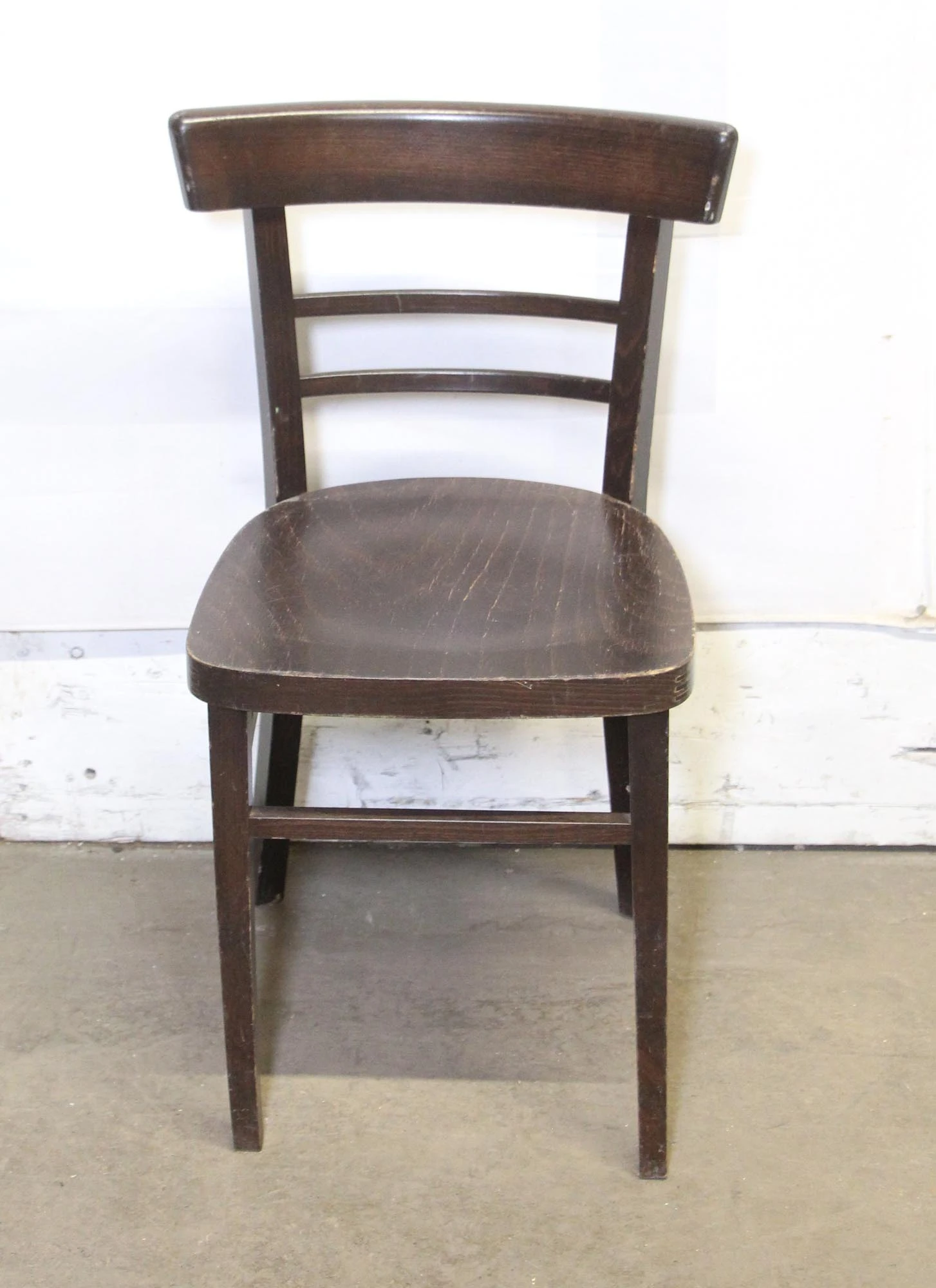 Vintage Traditional Dark Tone Wooden Bistro Chair 5 Vintage Traditional Dark Tone Wooden Bistro Chair - Image 3