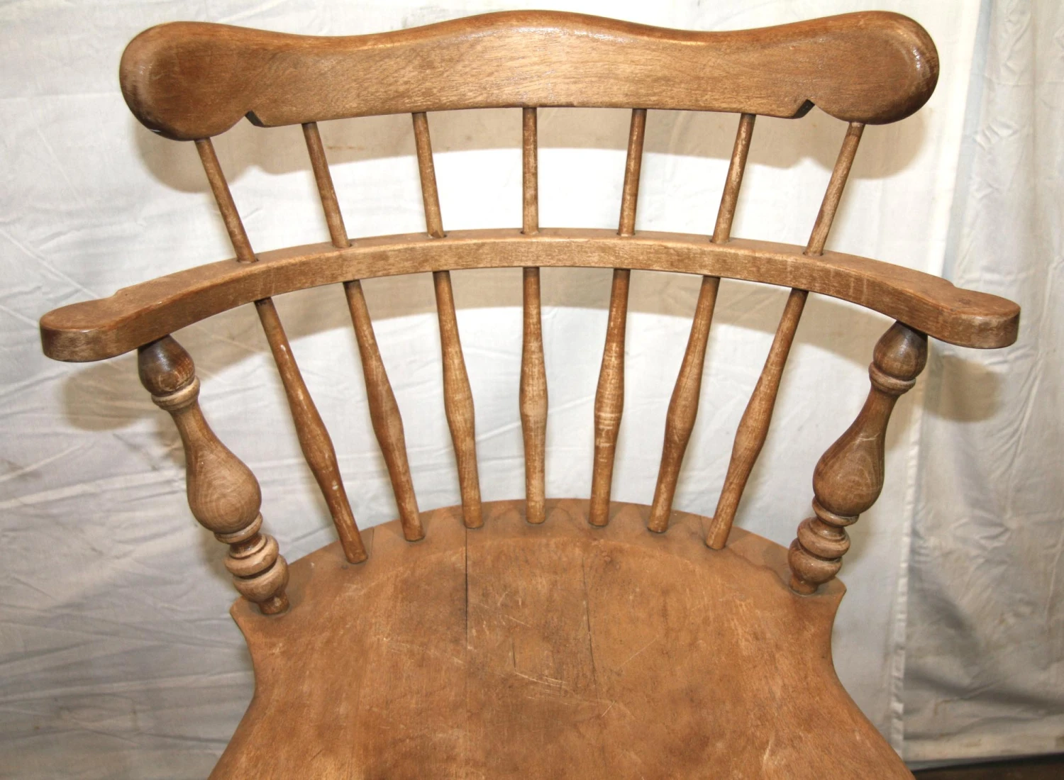 Vintage Captain Wooden Bar Stool 5 Vintage Captain Wooden Bar Stool - Image 3