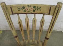 Antique Distressed Floral Wooden Chair 12 Antique Distressed Floral Wooden Chair -OGT Sale Store seating for sale m220501