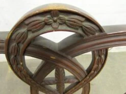 Traditional Mahogany Wood Green Fabric Arm Chair 14 Traditional Mahogany Wood Green Fabric Arm Chair -OGT Sale Store seating for sale m220523