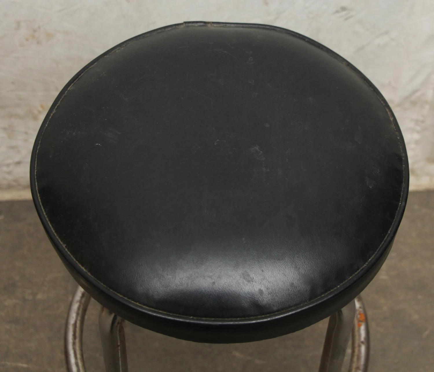 Black & Chrome Stool 5 Black & Chrome Stool - Image 3