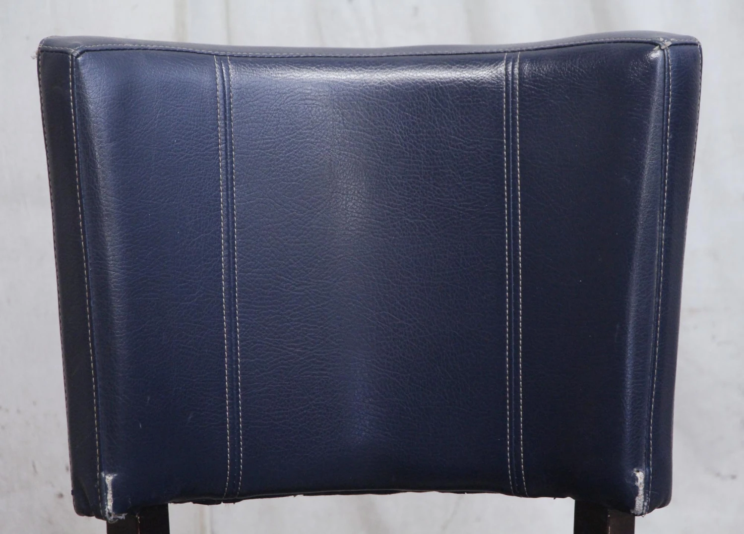 Faux Leather Blue Chair 5 Faux Leather Blue Chair - Image 3