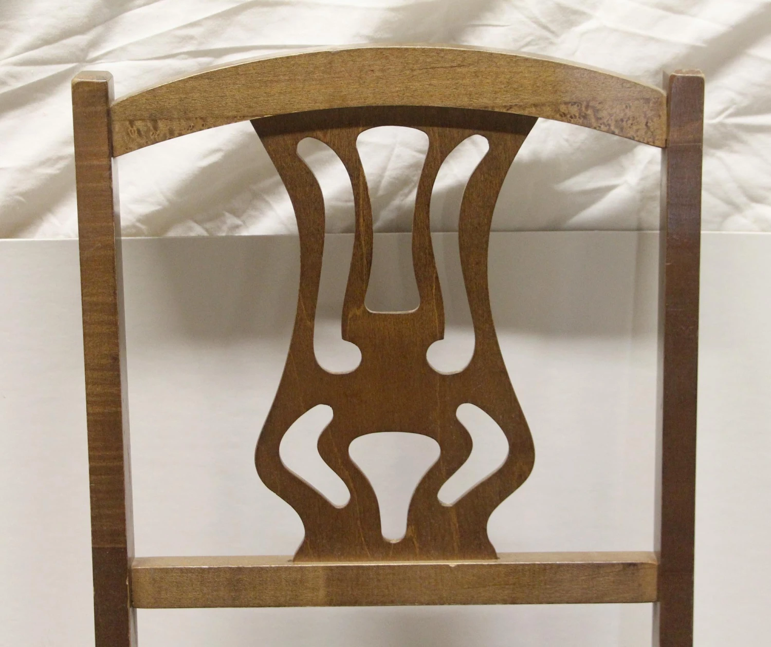 Wooden Folding Chairs With Carved Back 5 Wooden Folding Chairs With Carved Back - Image 3