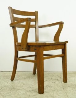 Vintage Maple Ladderback Wooden Arm Chair 14 Vintage Maple Ladderback Wooden Arm Chair -OGT Sale Store seating for sale q284078