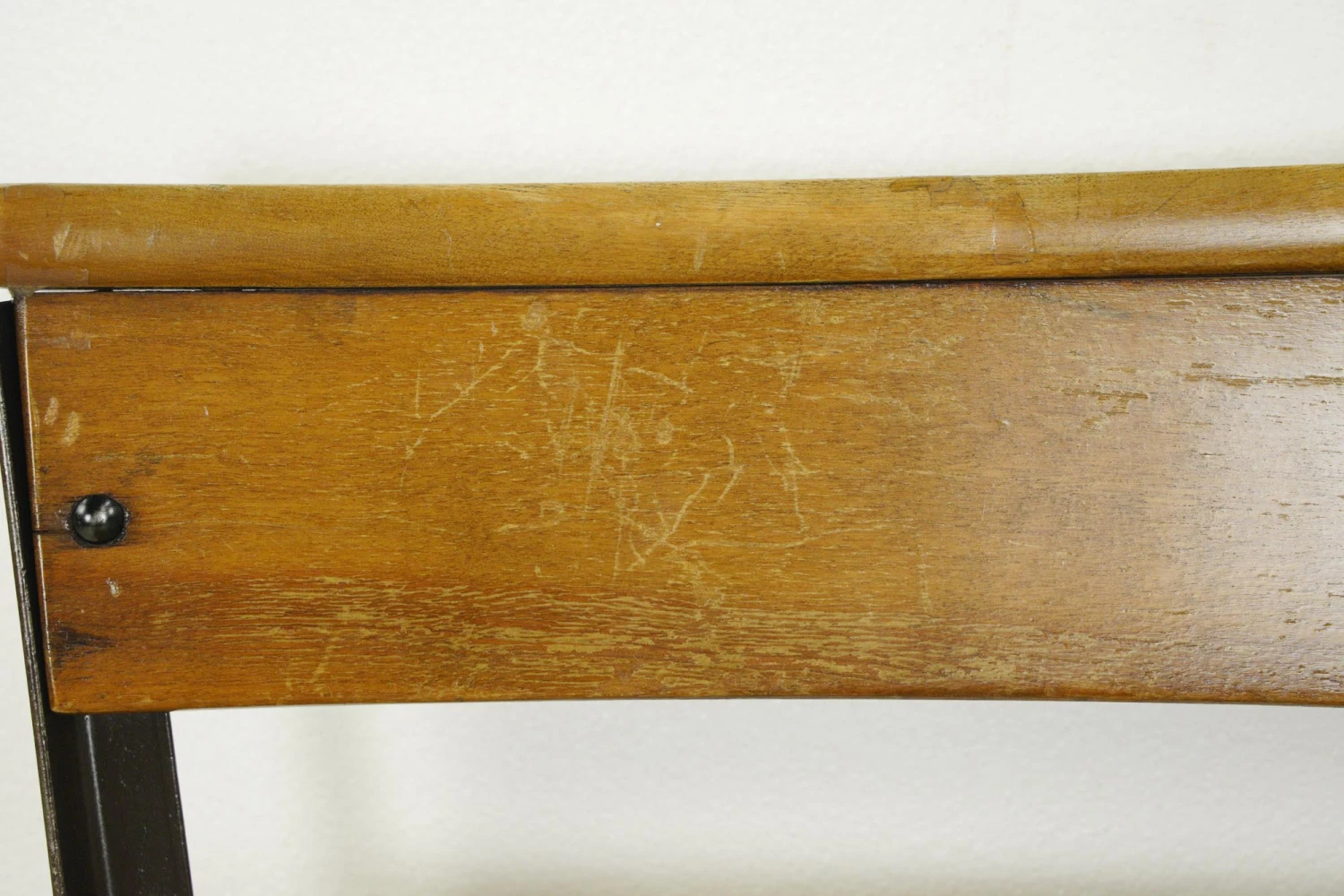 Refinished NYC St. John The Divine Maple & Steel Frame Chair 5 Refinished NYC St. John The Divine Maple & Steel Frame Chair - Image 3