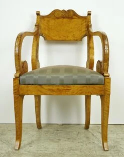 Antique Biedermeier Period Pair Of Maple Chairs 14 Antique Biedermeier Period Pair Of Maple Chairs -OGT Sale Store seating for sale q287195