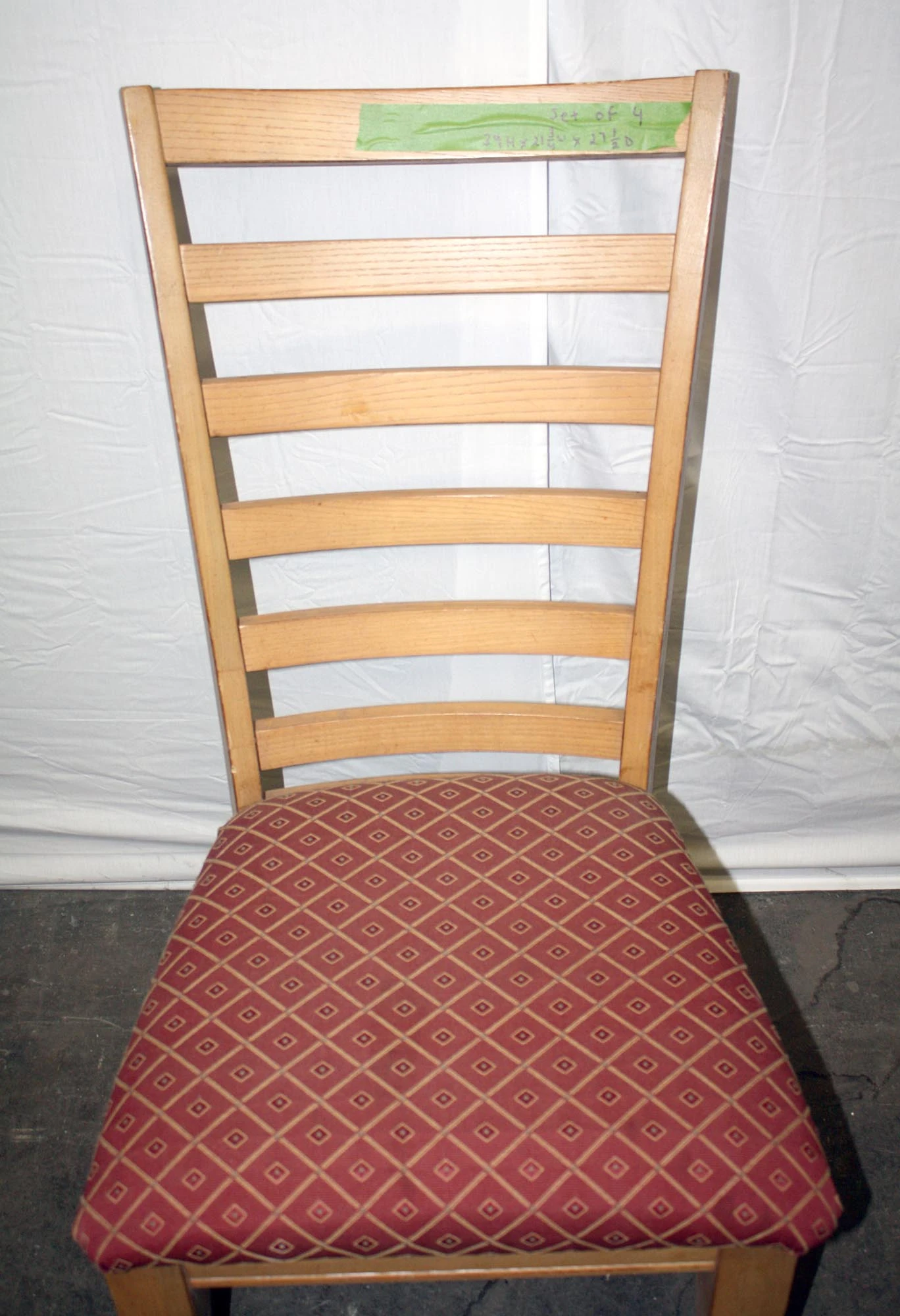 Vintage Maple Slatted Back Chair 4 Vintage Maple Slatted Back Chair - Image 2