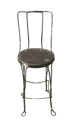 Vintage Black Ice Cream Parlor Chair -OGT Sale Store seating l206576