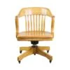 Light Tone Solid Oak Rolling Banker’s Chair With Swivel Seat 2 Light Tone Solid Oak Rolling Banker’s Chair With Swivel Seat -OGT Sale Store seating light tone solid oak rolling bankers chair with swivel seat q277749