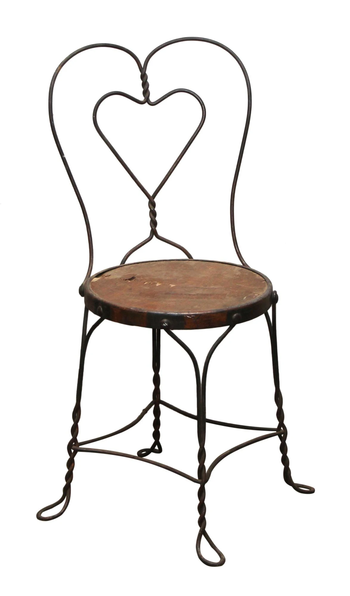 Worn Ice Cream Parlor Chair 4 Worn Ice Cream Parlor Chair - Image 2