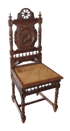 Set Of 6 Antique English Renaissance Carved Wooden Chairs 19 Set Of 6 Antique English Renaissance Carved Wooden Chairs -OGT Sale Store seating n232215