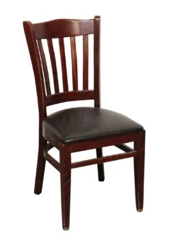 New Wood & Vinyl Dining Chair