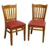 Pair Of Chairs With Red Seat 1 Pair Of Chairs With Red Seat -OGT Sale Store seating pair of chairs with red seat m225972