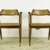 Pair Of Mid Century Dubin Chestnut Brown Leather Armchairs 1 Pair Of Mid Century Dubin Chestnut Brown Leather Armchairs -OGT Sale Store seating pair of mid century dubin chestnut brown leather armchairs q286529