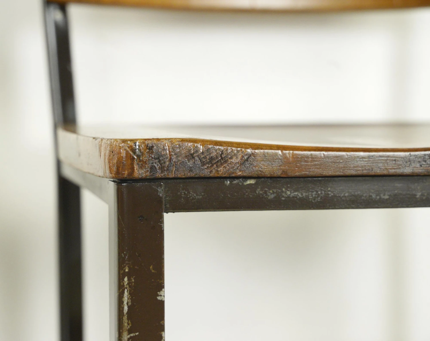 Refinished NYC St. John The Divine Maple & Steel Frame Chair 4 Refinished NYC St. John The Divine Maple & Steel Frame Chair - Image 2