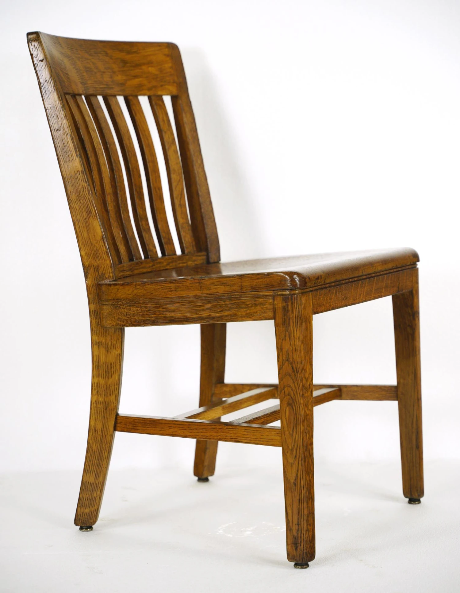 1960s Sikes Co. Dark Wood Oak Chair 4 1960s Sikes Co. Dark Wood Oak Chair - Image 2
