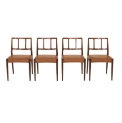 Set Of 1950s Mid Century Danish Uldum Mobelfabrik Chairs