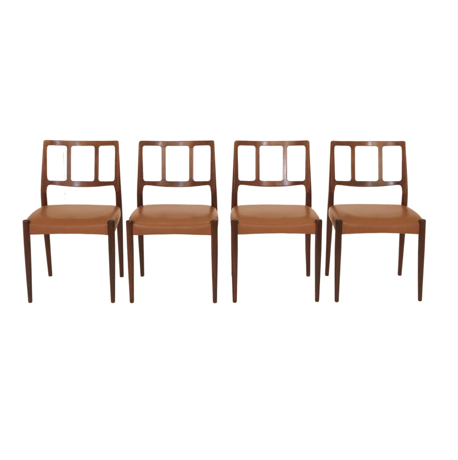 Set Of 1950s Mid Century Danish Uldum Mobelfabrik Chairs 3 Set Of 1950s Mid Century Danish Uldum Mobelfabrik Chairs