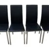 Set Of Four Black Mid Century Aluminum Frame Chairs 1 Set Of Four Black Mid Century Aluminum Frame Chairs -OGT Sale Store seating set of four black mid century aluminum frame chairs n258622