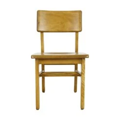 Vintage Mid Century Solid Maple Chair