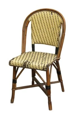 Wicker & Wood Frame Chair