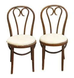 Wooden Bistro Chair With Round Seat