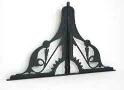 Pair Of 18 In. Antique Eastlake Black Cast Iron Wall Brackets 13 Pair Of 18 In. Antique Eastlake Black Cast Iron Wall Brackets -OGT Sale Store shelf sign brackets for sale q287578
