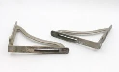 Pair Of Waldorf Astoria Nickeled Brass Shelf Brackets 9 Pair Of Waldorf Astoria Nickeled Brass Shelf Brackets -OGT Sale Store shelf sign brackets for sale wan287979