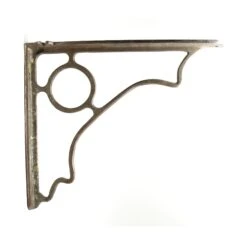 Large Nickel Plated Brass Shelf Bracket